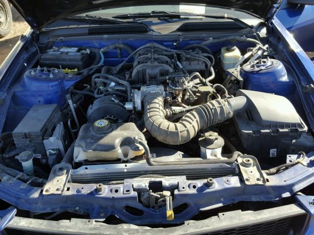 1ZVFT80N055129374 - 2005 FORD MUSTANG BLUE photo 7