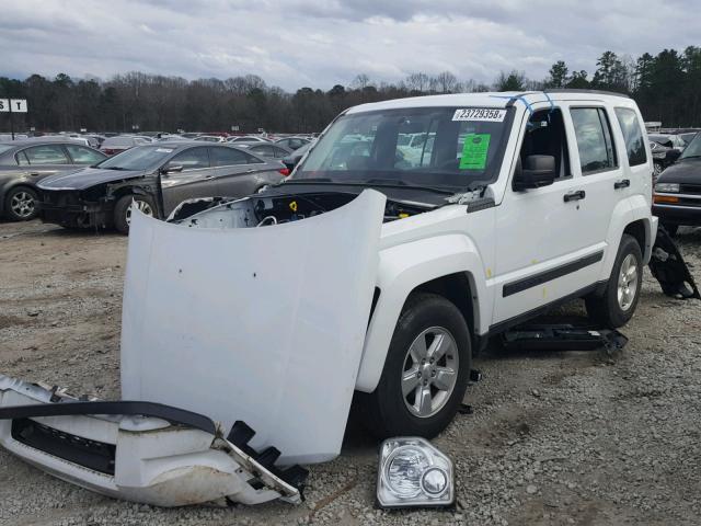 1C4PJLAK7CW159631 - 2012 JEEP LIBERTY SP WHITE photo 2