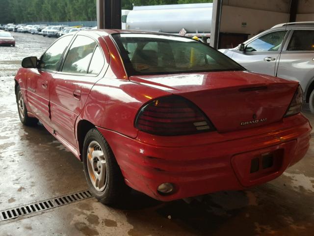 1G2NE52T3XM932616 - 1999 PONTIAC GRAND AM S RED photo 3