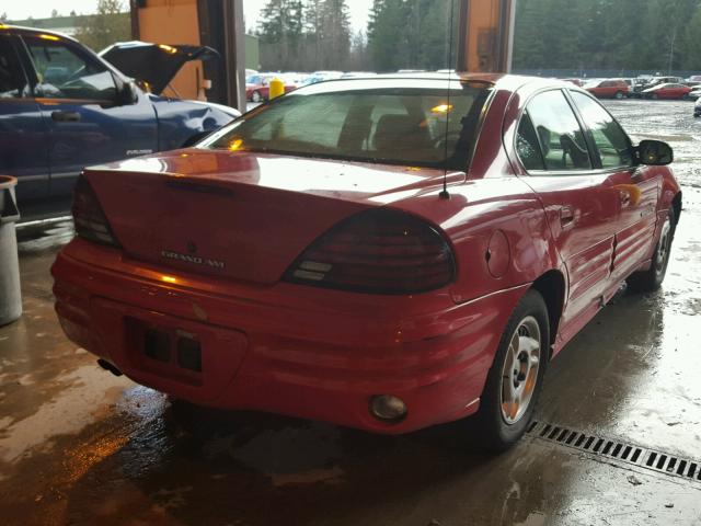 1G2NE52T3XM932616 - 1999 PONTIAC GRAND AM S RED photo 4