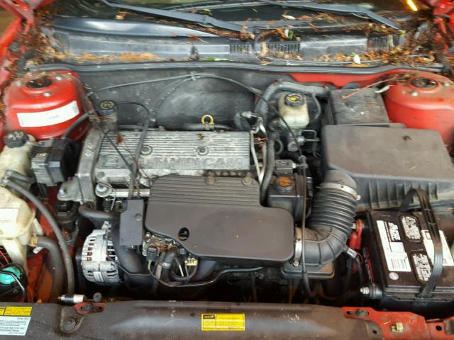1G2NE52T3XM932616 - 1999 PONTIAC GRAND AM S RED photo 7