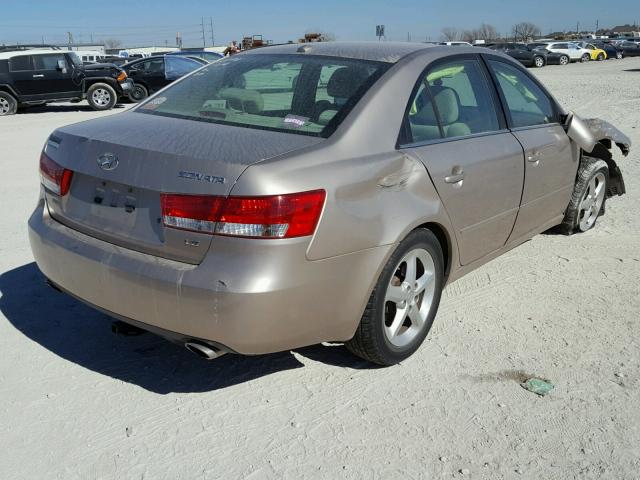 5NPEU46F77H280493 - 2007 HYUNDAI SONATA SE GOLD photo 4