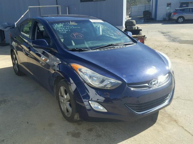 5NPDH4AE5CH063730 - 2012 HYUNDAI ELANTRA GL BLUE photo 1