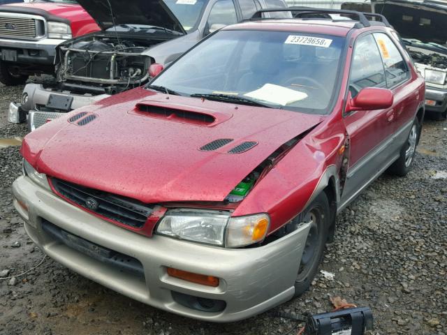 JF1GF4858YG801031 - 2000 SUBARU IMPREZA OU RED photo 2