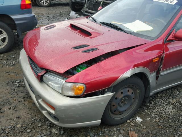 JF1GF4858YG801031 - 2000 SUBARU IMPREZA OU RED photo 9