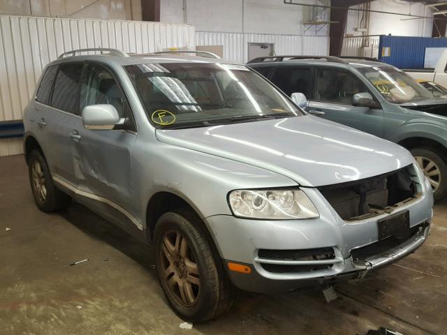 WVGZB77L37D025273 - 2007 VOLKSWAGEN TOUAREG V8 BLUE photo 1