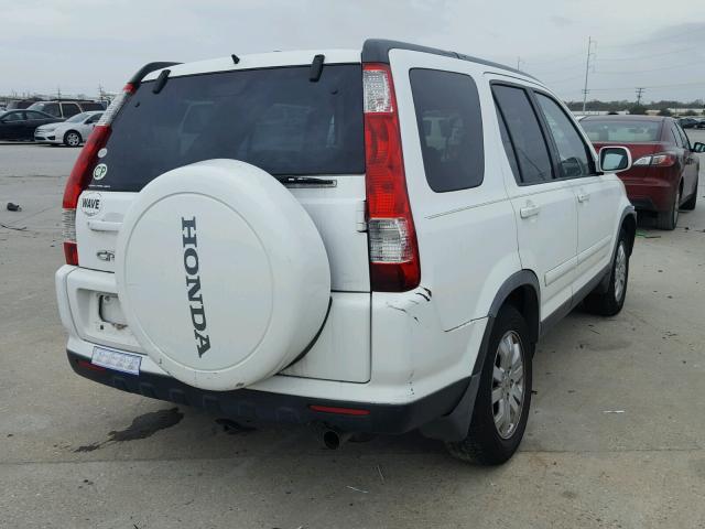 JHLRD78956C007575 - 2006 HONDA CR-V SE WHITE photo 4