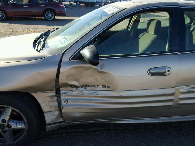 1G2NF52EX2M590461 - 2002 PONTIAC GRAND AM S GOLD photo 9