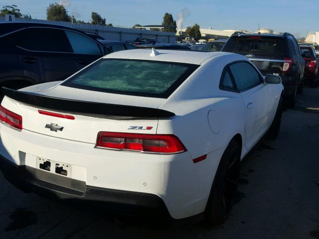 2G1FL1EP1F9801198 - 2015 CHEVROLET CAMARO ZL1 WHITE photo 4