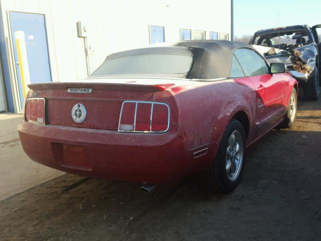 1ZVHT84N885155373 - 2008 FORD MUSTANG RED photo 4