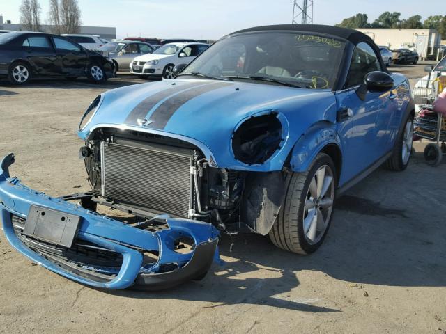 WMWSY1C52DT625502 - 2013 MINI COOPER ROA BLUE photo 2