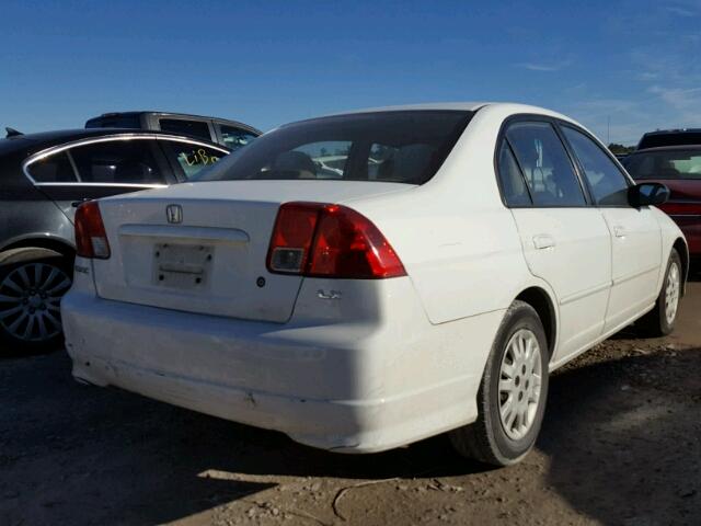 2HGES16595H610959 - 2005 HONDA CIVIC LX WHITE photo 4