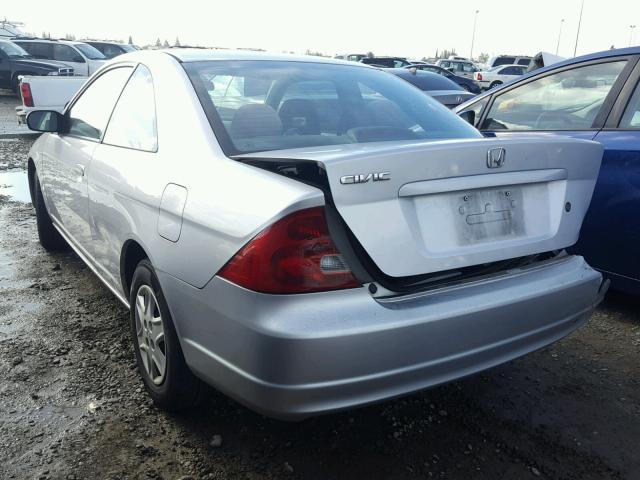 1HGEM22543L031321 - 2003 HONDA CIVIC LX SILVER photo 3