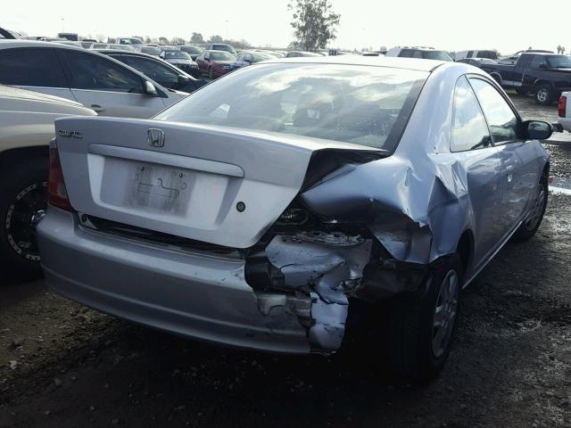 1HGEM22543L031321 - 2003 HONDA CIVIC LX SILVER photo 4