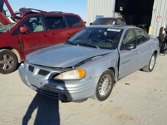 1G2NE52E7XM723462 - 1999 PONTIAC GRAND AM S GRAY photo 2