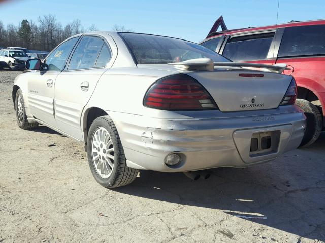 1G2NE52E7XM723462 - 1999 PONTIAC GRAND AM S GRAY photo 3