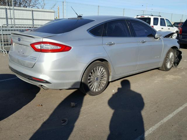 3FA6P0RUXER117478 - 2014 FORD FUSION TIT SILVER photo 4