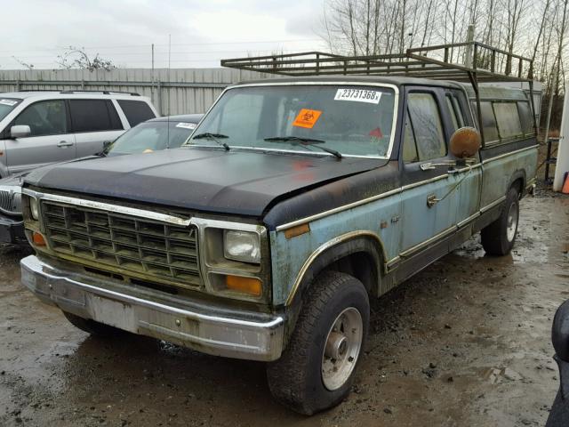 1FTFX25Z4BKA36581 - 1981 FORD F250 BLUE photo 2