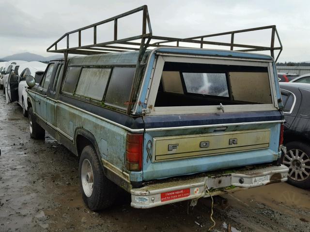 1FTFX25Z4BKA36581 - 1981 FORD F250 BLUE photo 3