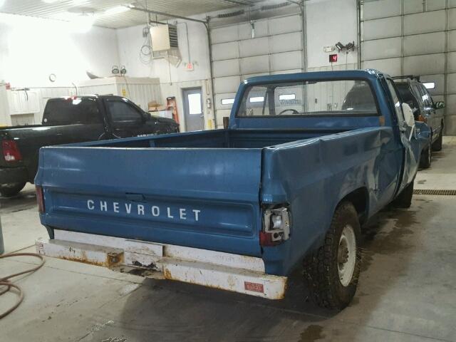 CCT248S161417 - 1978 CHEVROLET C20 PU BLUE photo 4