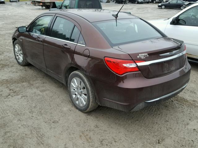 1C3CCBAB3DN568997 - 2013 CHRYSLER 200 LX BROWN photo 3