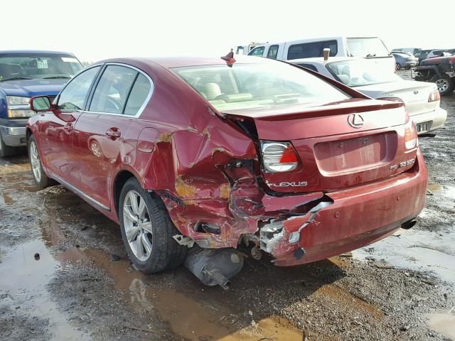 JTHCE1KS3A0026613 - 2010 LEXUS GS 350 RED photo 3