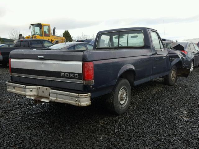 2FTDF15Y9JCA19502 - 1988 FORD F150 BLUE photo 4