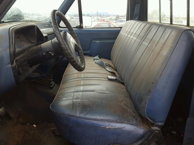 2FTDF15Y9JCA19502 - 1988 FORD F150 BLUE photo 5