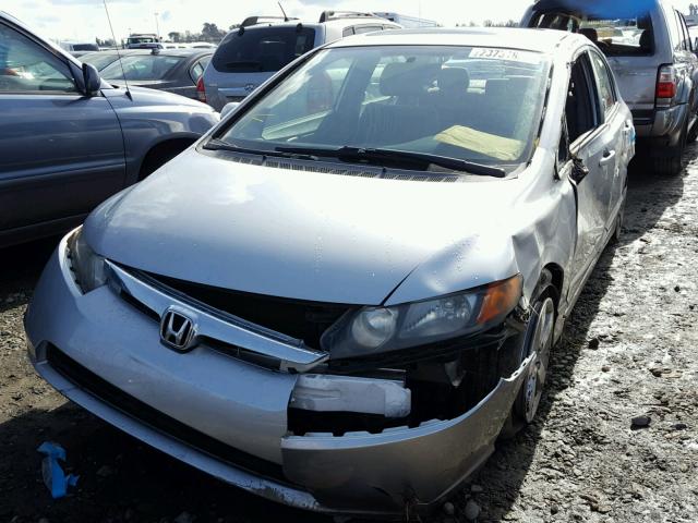 1HGFA16837L062920 - 2007 HONDA CIVIC EX SILVER photo 2