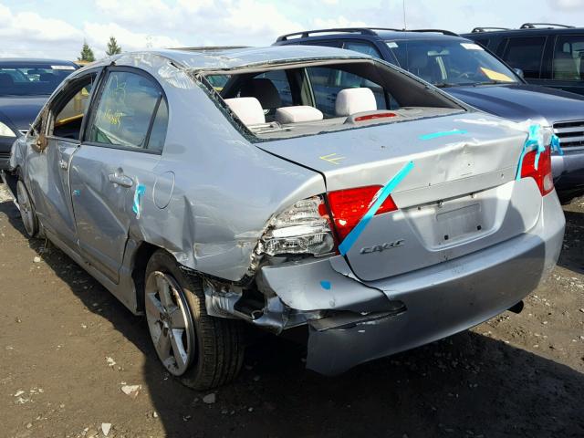 1HGFA16837L062920 - 2007 HONDA CIVIC EX SILVER photo 3