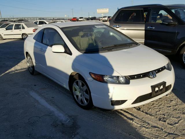 2HGFG12637H569428 - 2007 HONDA CIVIC LX WHITE photo 1