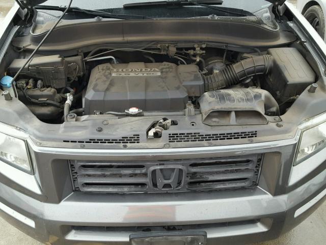 2HJYK16298H517022 - 2008 HONDA RIDGELINE GRAY photo 7