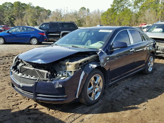 1G1ZH57B38F285220 - 2008 CHEVROLET MALIBU 1LT BLUE photo 2