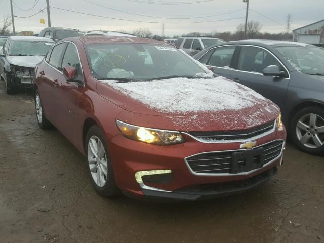 1G1ZD5ST0JF137771 - 2018 CHEVROLET MALIBU LT RED photo 1