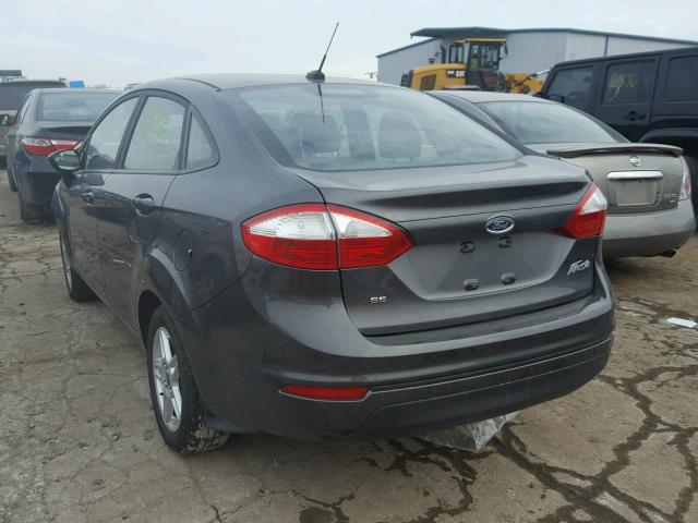 3FADP4BJ2HM143573 - 2017 FORD FIESTA SE GRAY photo 3