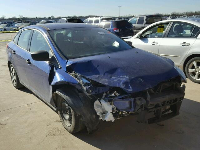 1FAHP3E22CL262413 - 2012 FORD FOCUS S BLUE photo 1