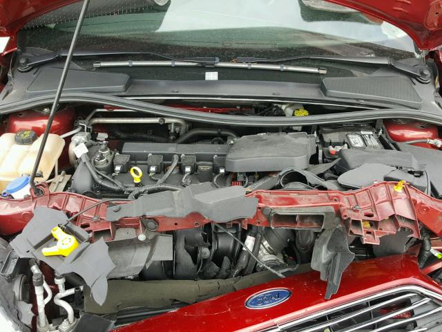 1FADP3N21GL228712 - 2016 FORD FOCUS TITA RED photo 7