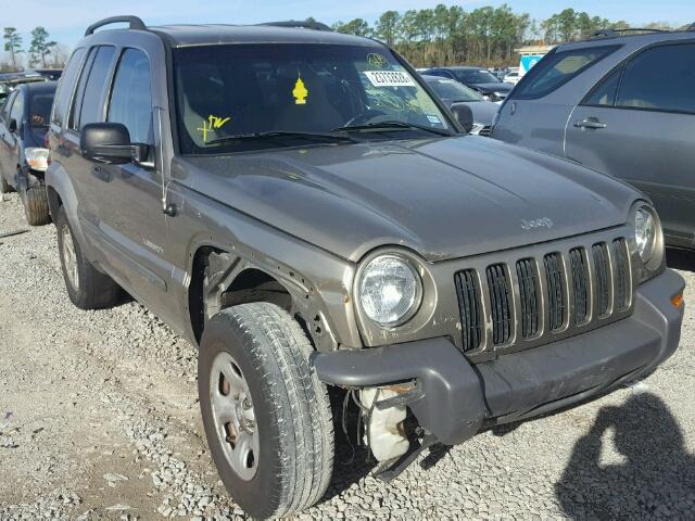 1J4GL48K64W324876 - 2004 JEEP LIBERTY SP GOLD photo 1