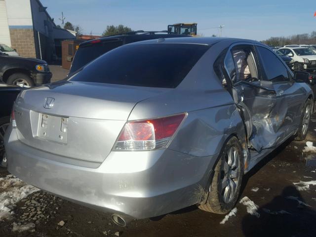 1HGCP26898A015847 - 2008 HONDA ACCORD EXL SILVER photo 4