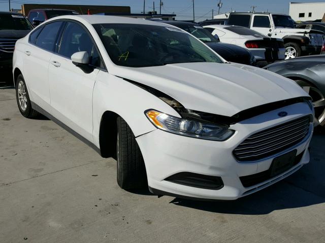 3FA6P0G71GR279869 - 2016 FORD FUSION S WHITE photo 1