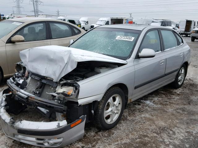 KMHDN56D55U172689 - 2005 HYUNDAI ELANTRA GL SILVER photo 2