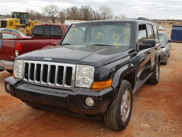 1J8HG48K58C111691 - 2008 JEEP COMMANDER BLACK photo 2
