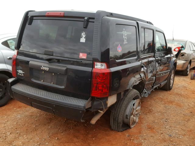 1J8HG48K58C111691 - 2008 JEEP COMMANDER BLACK photo 4
