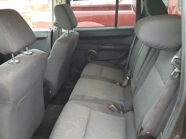 1J8HG48K58C111691 - 2008 JEEP COMMANDER BLACK photo 6