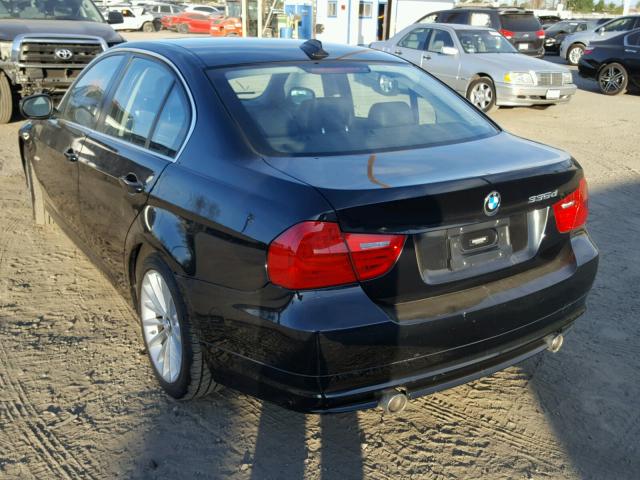 WBAPN7C57BF183989 - 2011 BMW 335 D BLACK photo 3