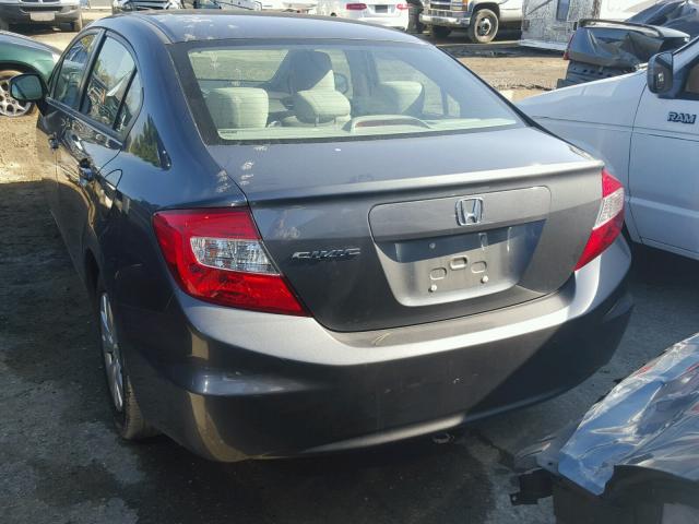 2HGFB2F52CH300272 - 2012 HONDA CIVIC LX BLUE photo 3