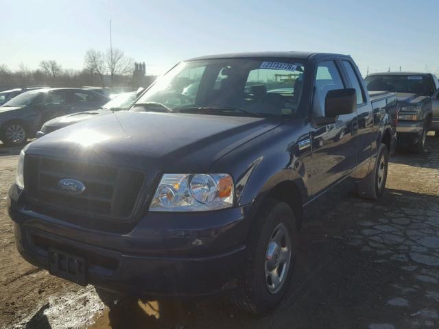 1FTRX12W87KC35920 - 2007 FORD F150 BLUE photo 2