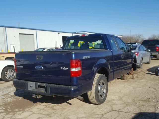 1FTRX12W87KC35920 - 2007 FORD F150 BLUE photo 4