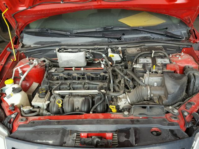 1FAHP33N28W124292 - 2008 FORD FOCUS SE RED photo 7