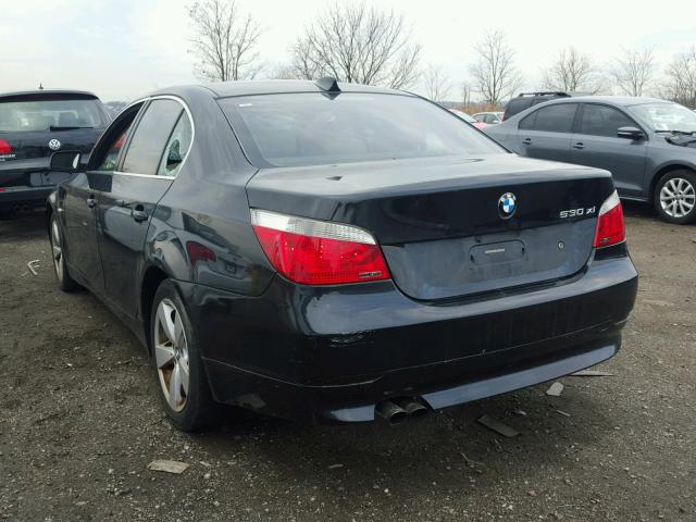 WBANF73567CY16978 - 2007 BMW 530 XI BLACK photo 3